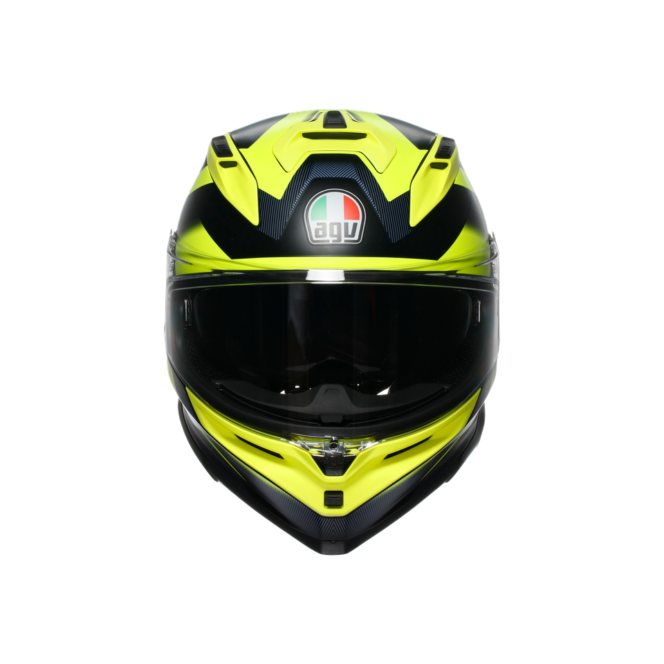 K7 AGV E2206 MPLK - GLIMPSE MATT BLACK/YELLOW FLUO