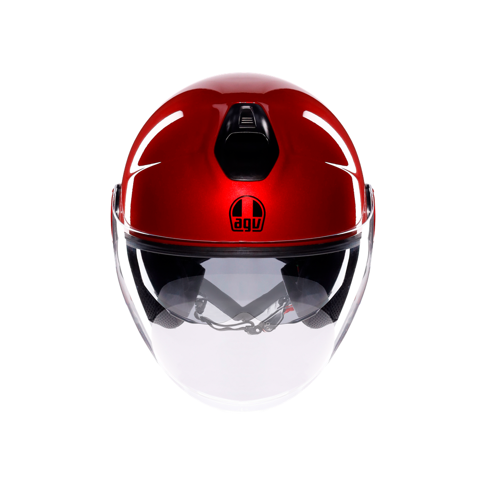 ETERES MONO CORSA RED - MOTORBIKE OPEN FACE HELMET E2206