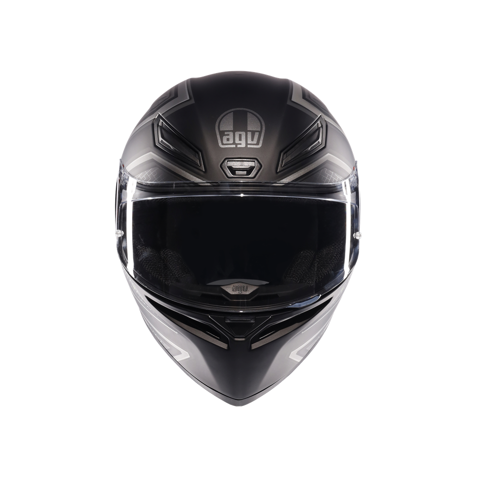 K1 S SLING MATT BLACK/GREY - MOTORBIKE FULL FACE HELMET E2206