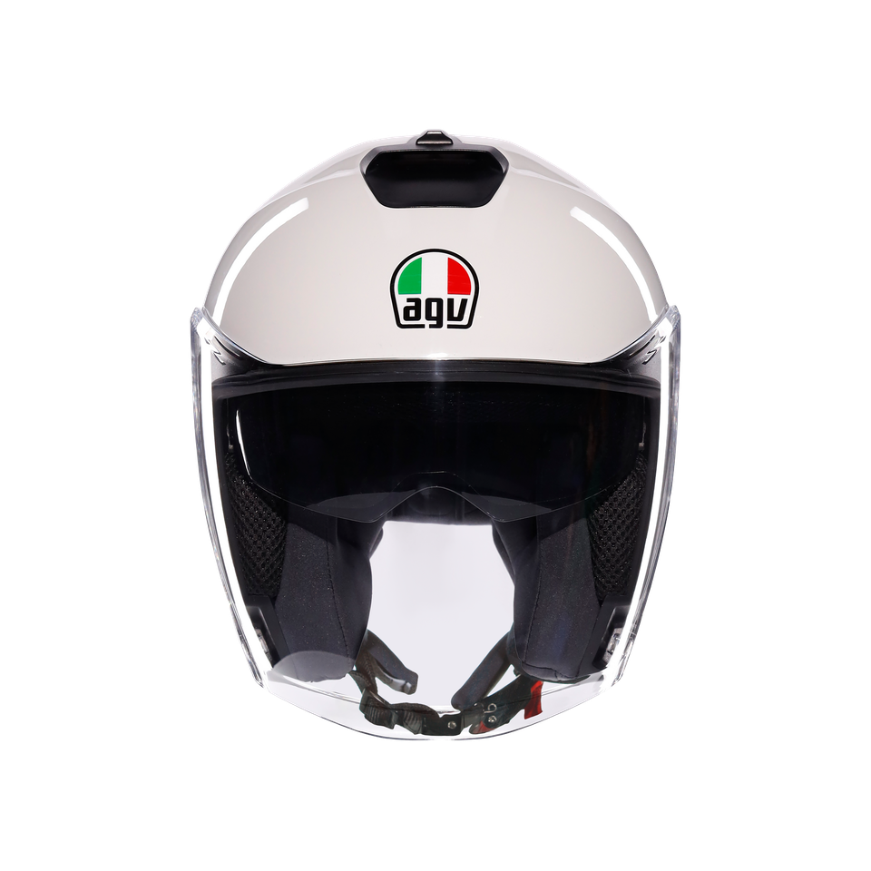 IRIDES MONO MATERIA WHITE - MOTORBIKE OPEN FACE HELMET E2206