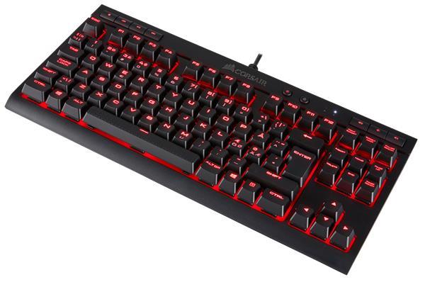 Corsair Gaming K63 Kompakte mechanische Tastatur. rote LED mit Hintergrundbeleuchtung. Cherry MX Red