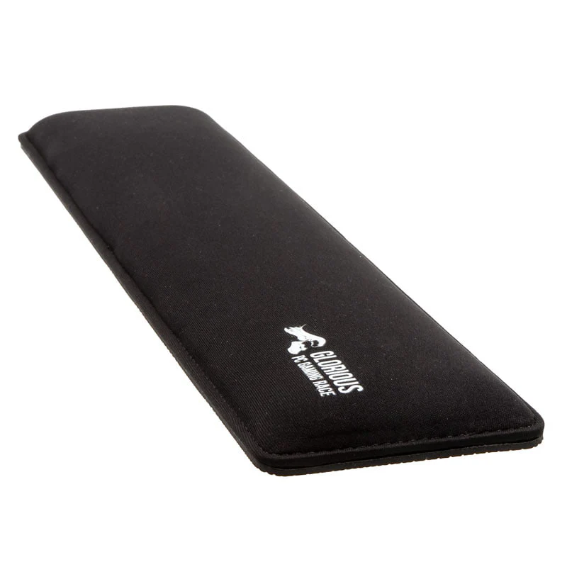 Glorious – 13 mm hohe Tastatur-Handgelenkauflage Slim – Volle Größe. Schwarz