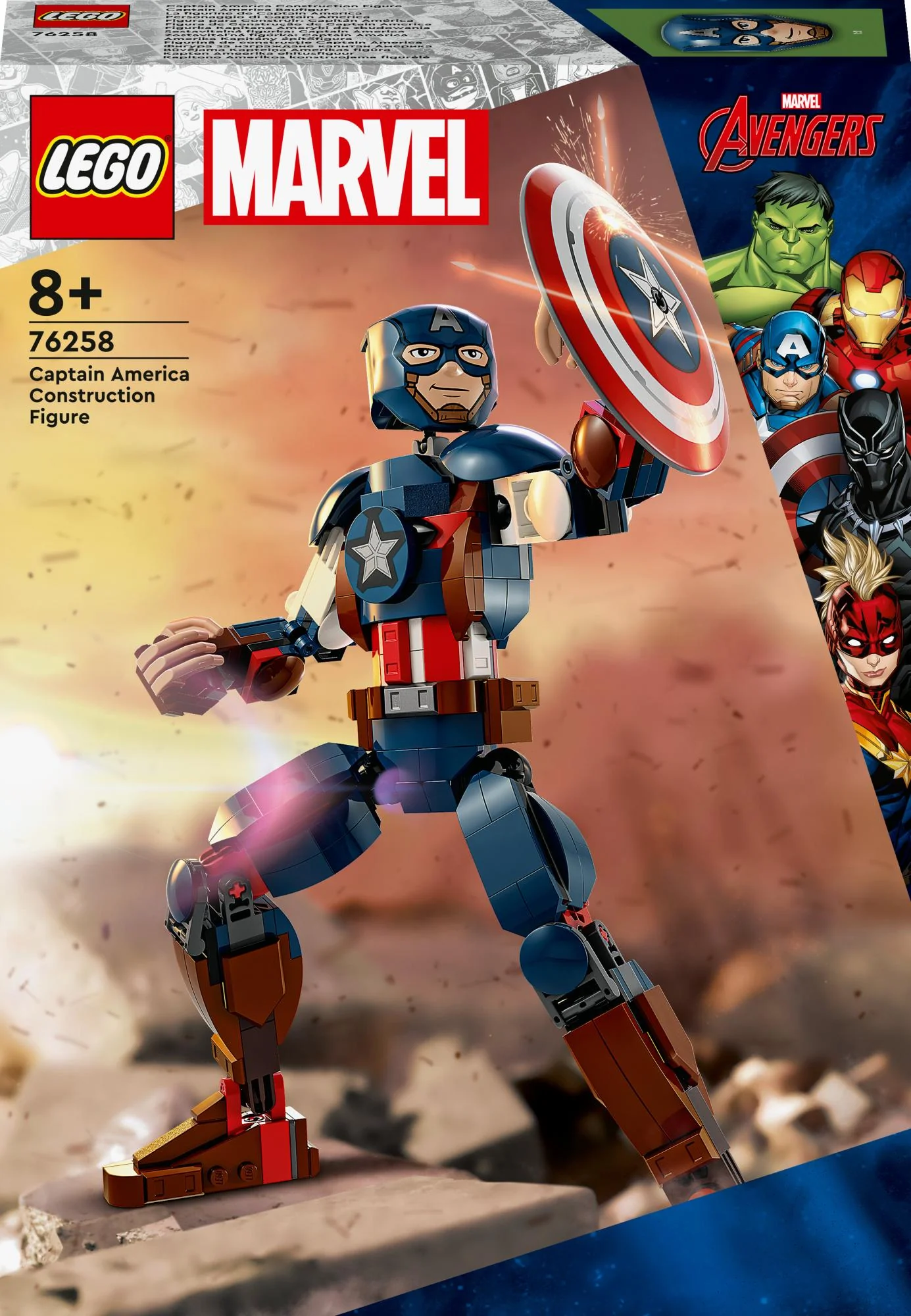 LEGO 76258 Marvel Super Heroes Captain America Buildable Figure