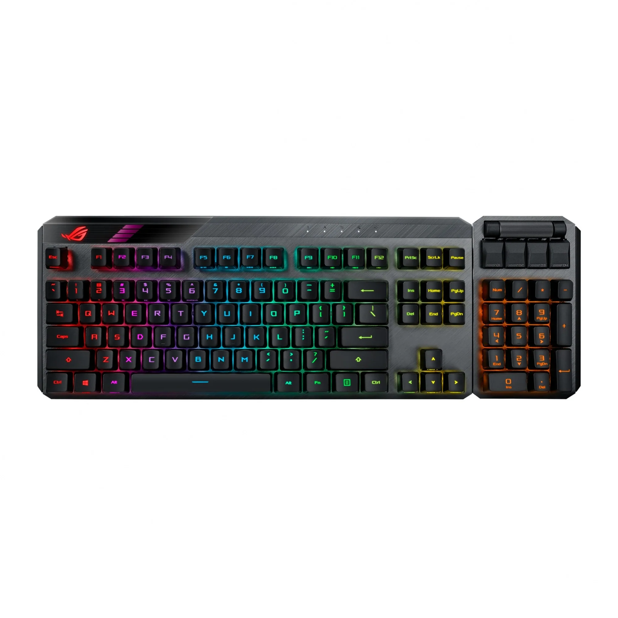 ASUS ROG Claymore II Kabellose Gaming-Tastatur m. Optische ROG RX-Schalter. abnehmbarer Nummernblock