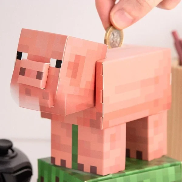 Minecraft Pig Byg din egen sparegris kit