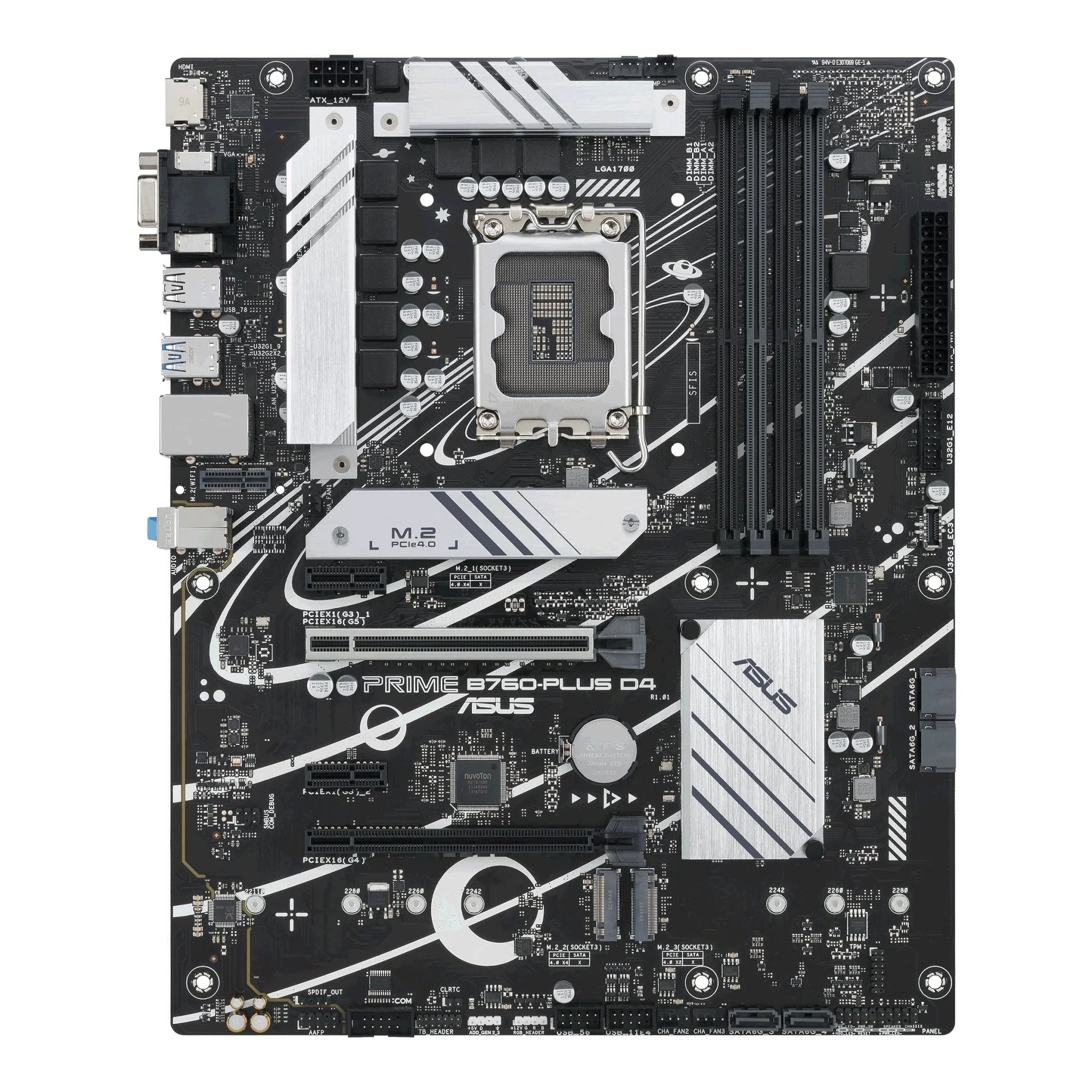 ASUS PRIME B760-PLUS D4 (ATX. B760. LGA 1700. DDR4) - Bundkort