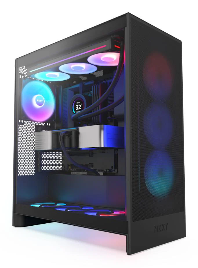 NZXT H series H7 Flow RGB Tårn ATX - Sort