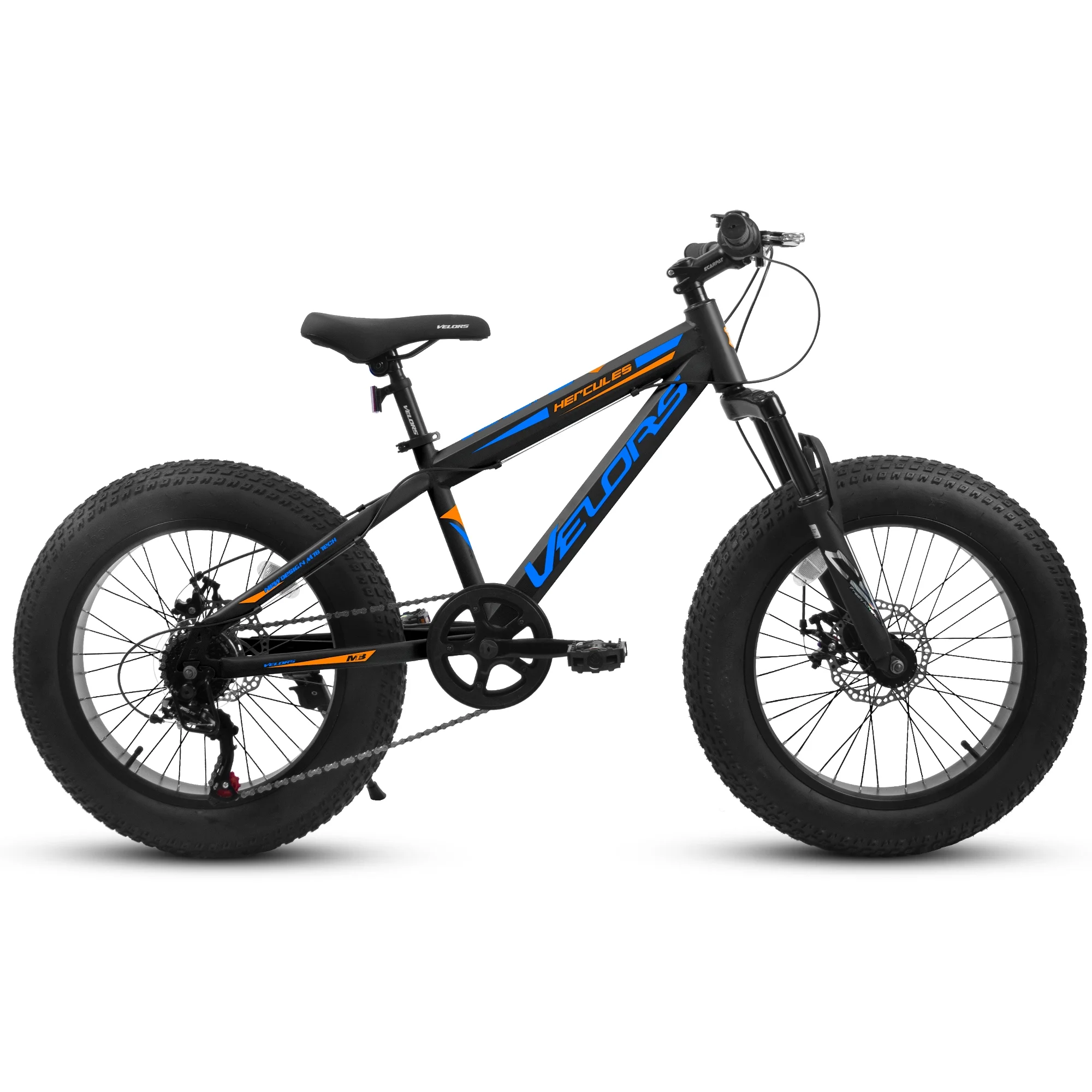 V20235 20 Inch Fat Tire Bike Adult 7 Speed Mountain Bike, Dual Disc Brakes, High Carbon Steel Frame, Front Suspension, Mountain Buggy, City Commuter City Bike, Fat Tire Bike