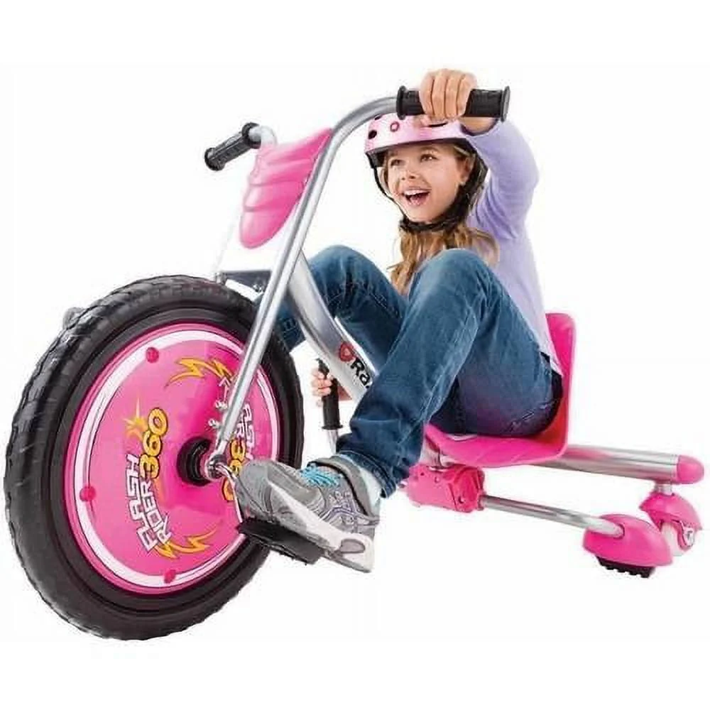 Razor FlashRider 360 Tricycle with Sparks - Pink, 16