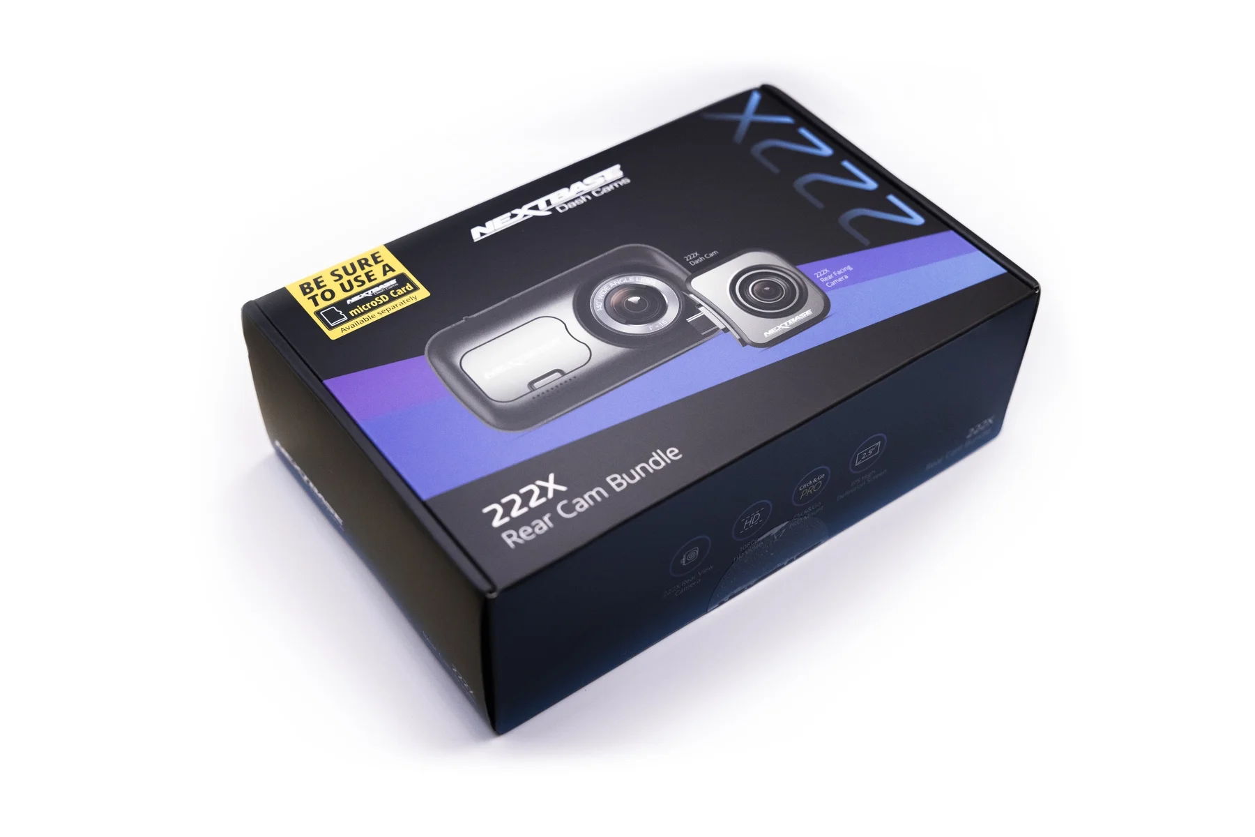 Nextbase 222X Compact Dual Dash Cam Front & Rear 2.5