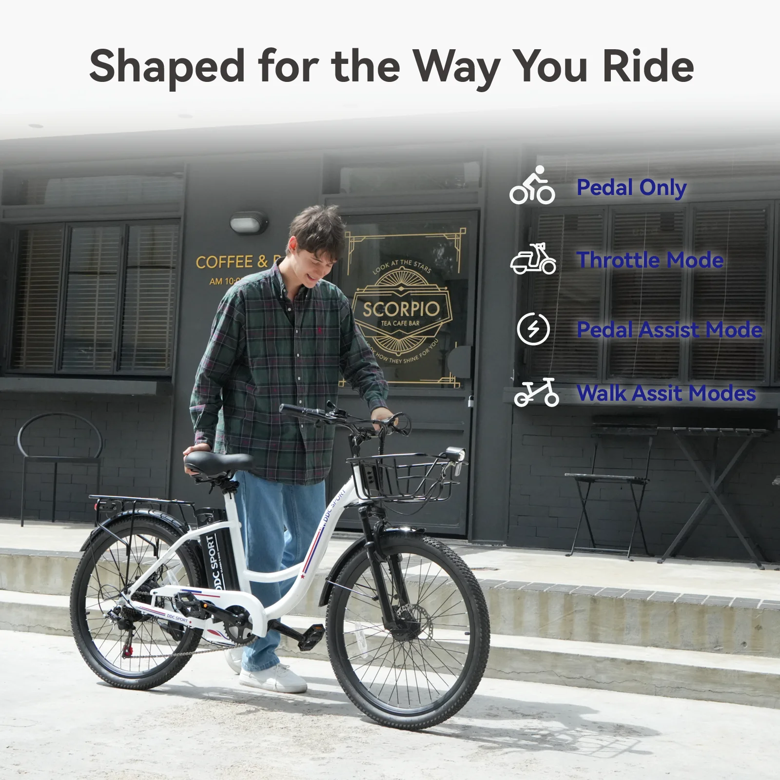 24 Inch Cruiser Electric Bike, E-Bike for Adults, Ebike with 960WH Removable Battery, Step Through Ebike for Women Men,City Electric Bicycle,for City Commute